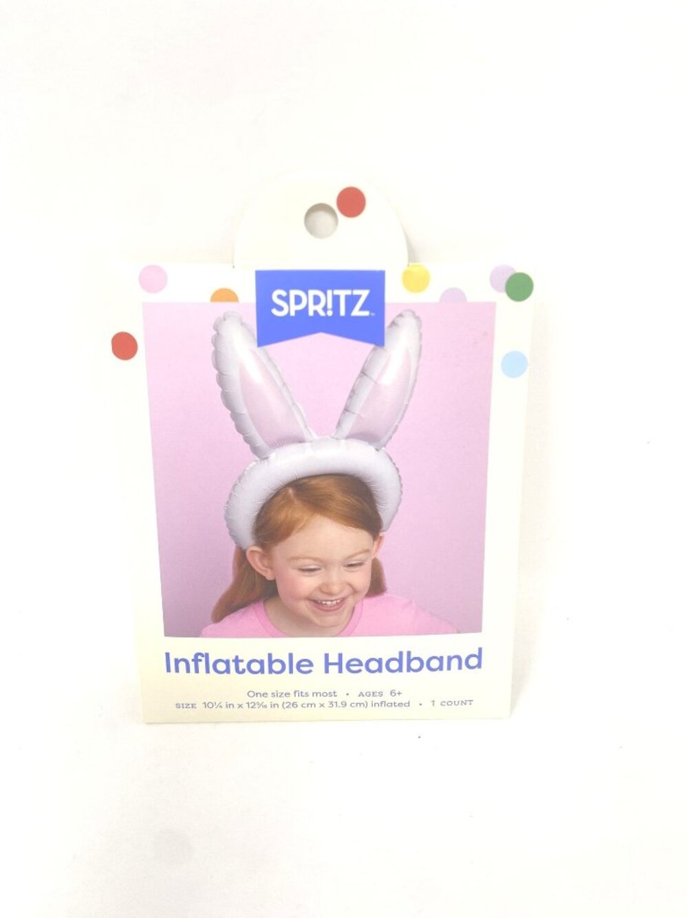 Easter Bunny Ear Foil Balloon Headband Wearable - Spritz™ Decor Costume - Picture 2 of 9